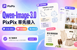 阿里最新AI图像模型Qwen-Image-3.0发布：PixPix率先接入
