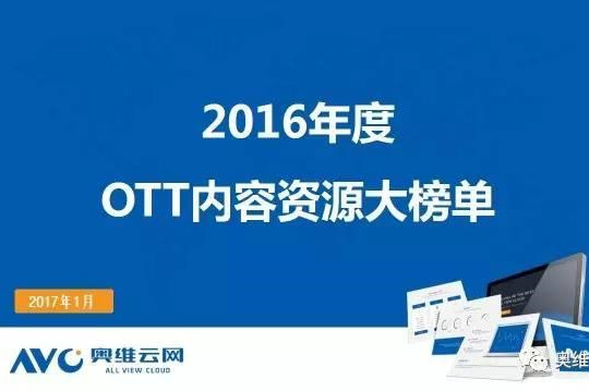 OTT优质内容资源年度大盘点 2016年年报