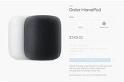 售价2230元的苹果HomePod将正式开售 最快2月9日收货