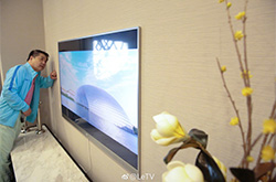 乐视Zero 65电视真机曝光 通体超薄内置Home AI智慧生活系统