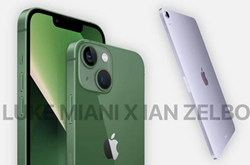 墨绿色iPhone13和紫色iPad Air或在苹果新品发布会上推出